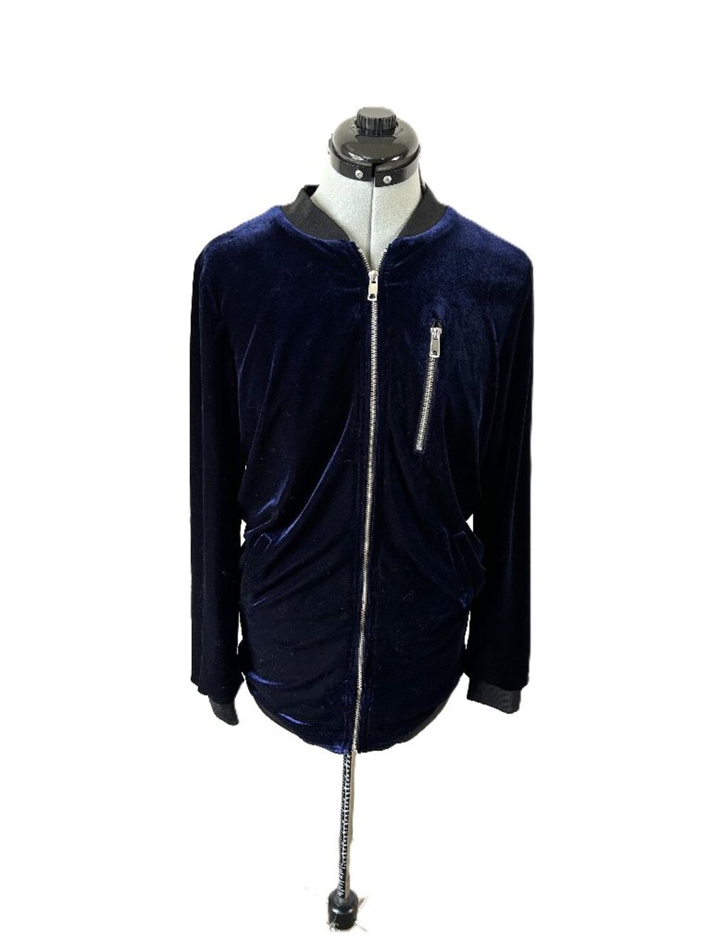 NVLT Blue Velvet Track Style Jacket XS